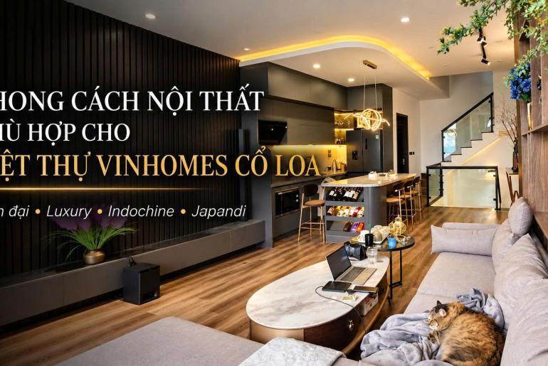 Các phong cách nội thất phù hợp với biệt thự Vinhomes Cổ Loa